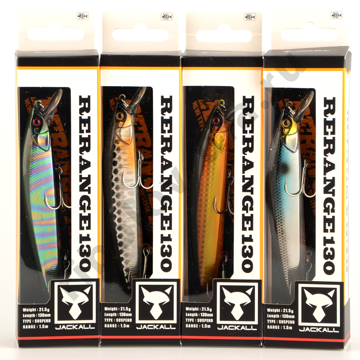 Воблер Jackall Rerange 130 SP 21,5гр 1,0-1,5м цв. hl silver & black