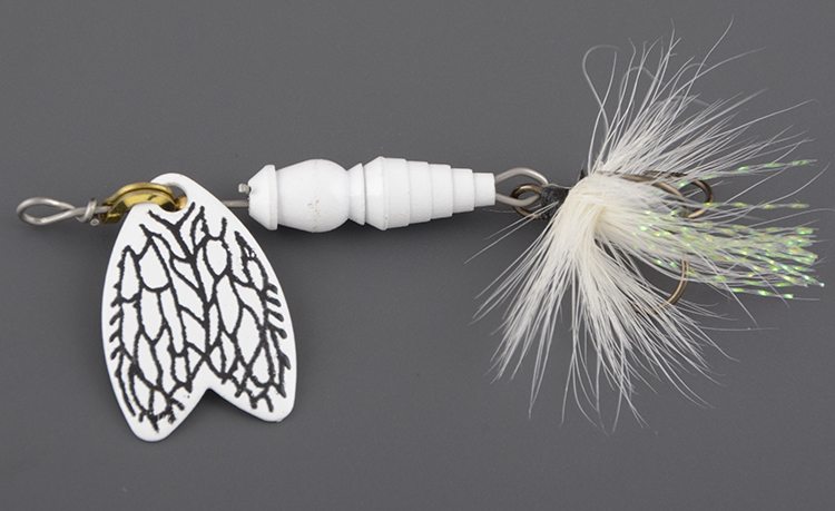 Блесна Mepps Bug № 2, серебро/белый (7.0 гр.)