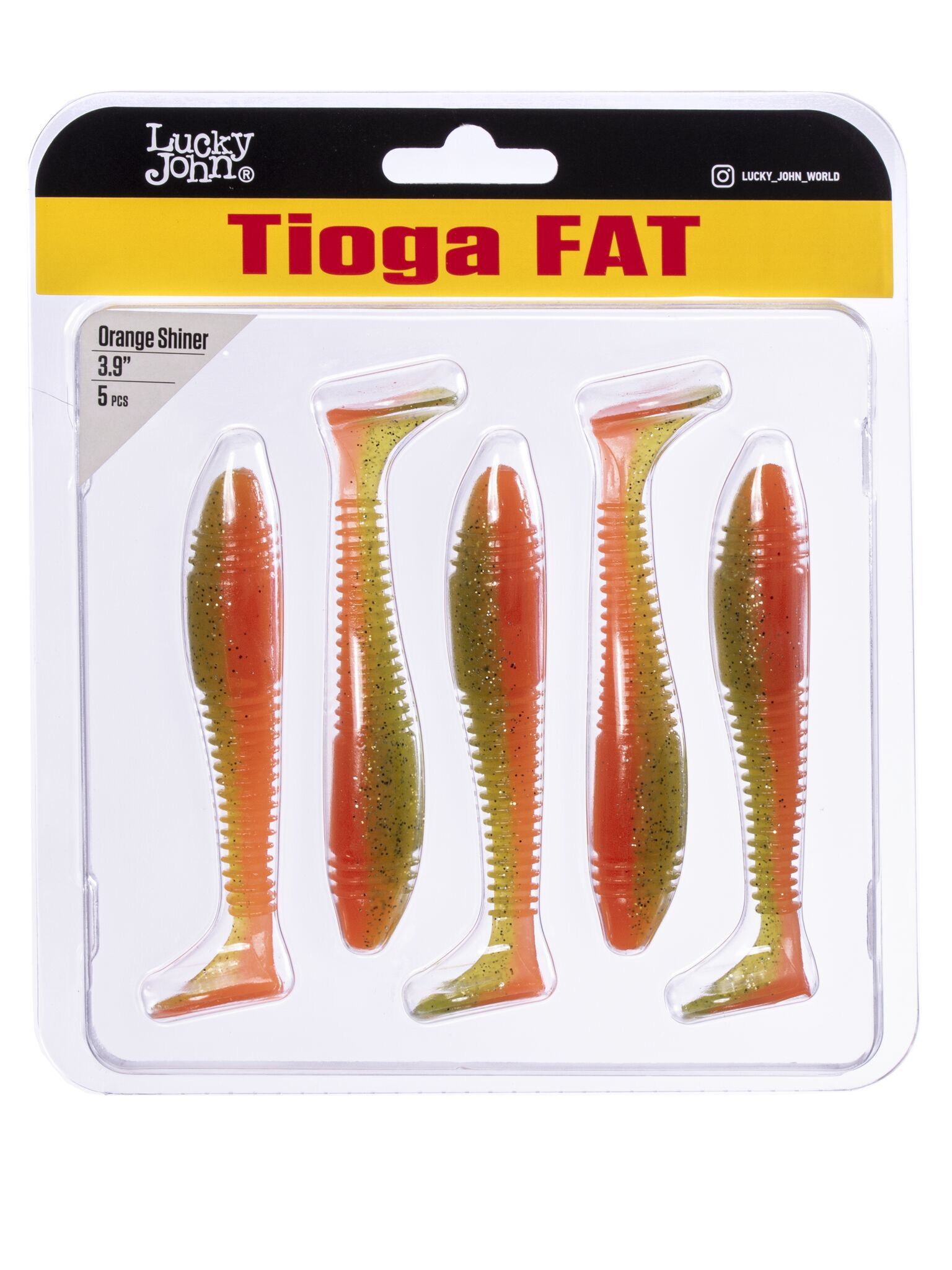 Силиконовая приманка Lucky John Pro Series Tioga Fat 3.9in 9.9см /Z12 (5 шт/уп)