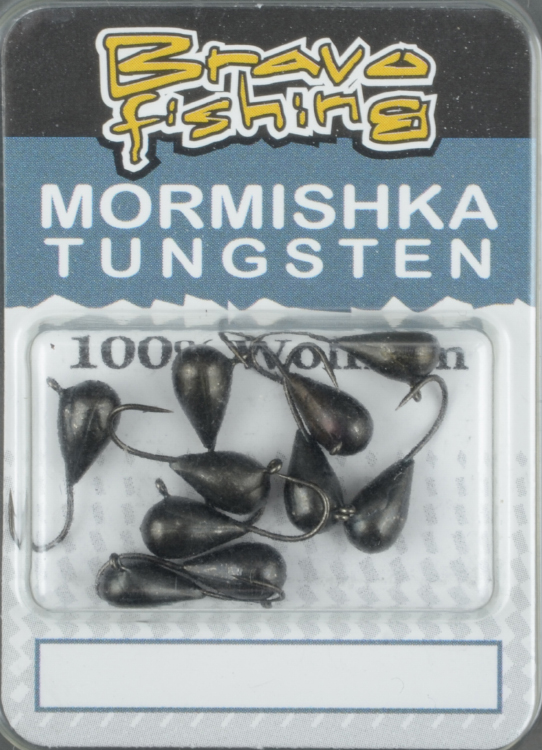 Мормышка вольфрам Bravo Fishing Капля с ушком 4.0 мм 0.98 гр Bn