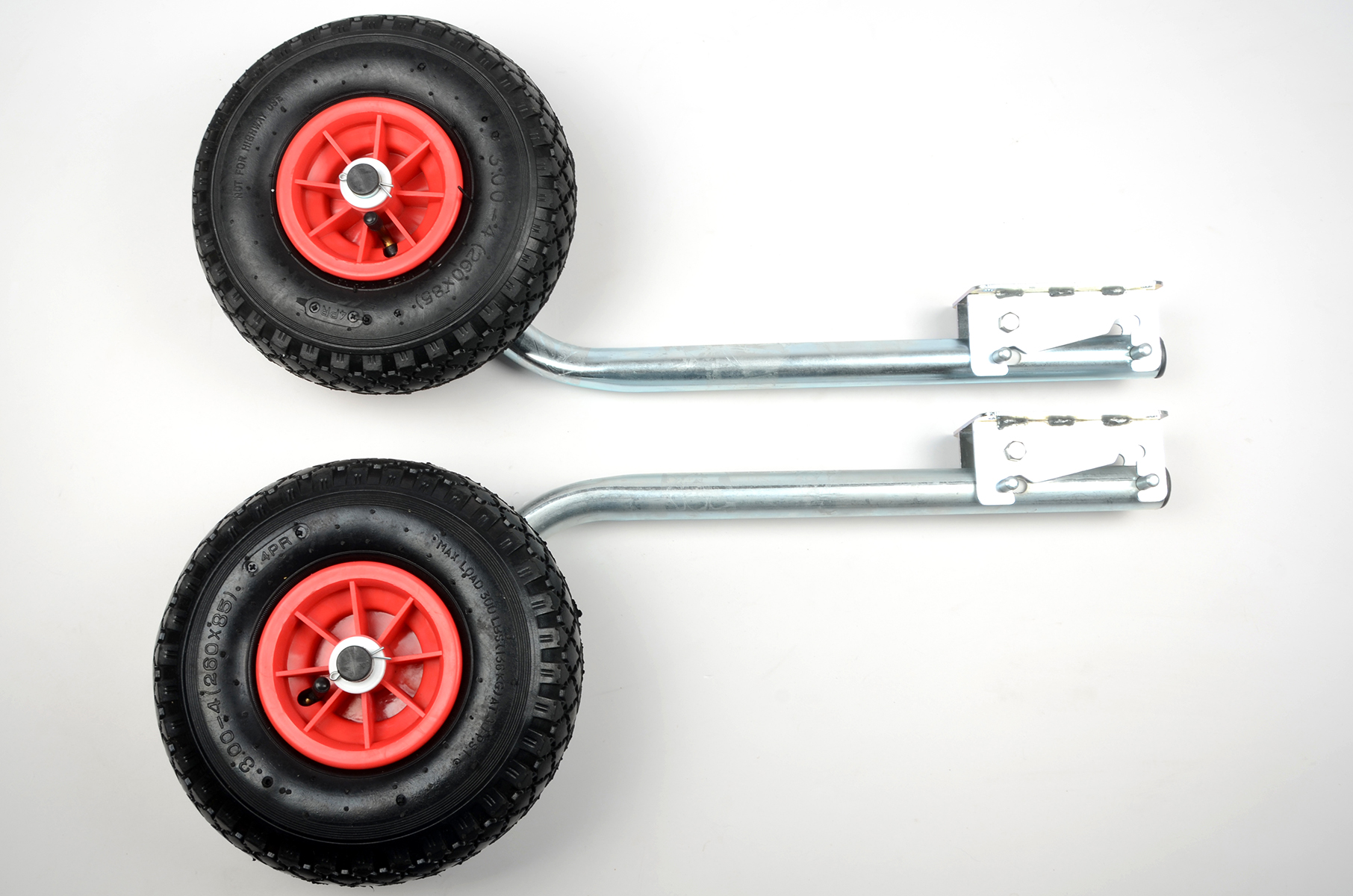 Транцевые колеса быстросъемные откидные универсал (для НДНД и СК)  d-260 h-560мм оцинк. 