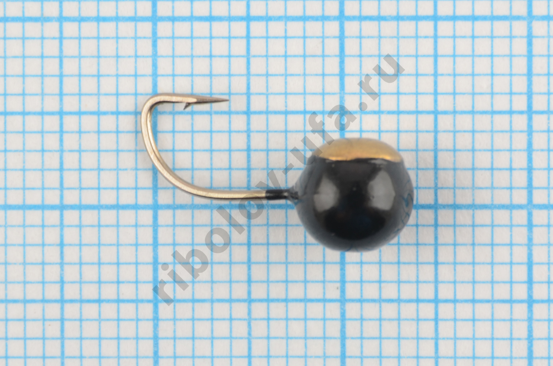 Мормышка Мир Вольфрама Дробь с коронкой д. 6 мм черная