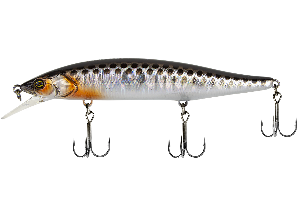 Воблер Jackall RV-Minnow 110 SP 16,3гр цв. hl silver&black