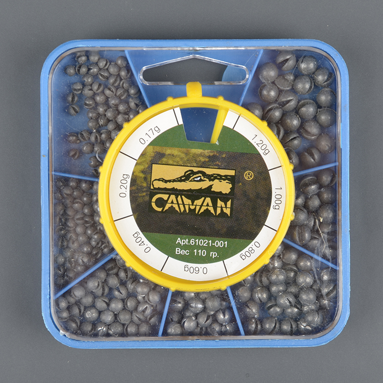 Набор грузов Caiman дробинка большая коробка 0.17-1.2гр 61021-001