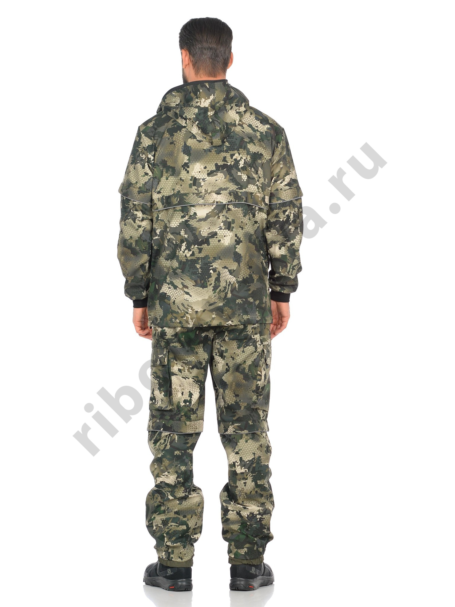 Костюм Huntsman Антигнус-Люкс с ловушк. и пыльн. цв. Зеленый питон, тк.Твил-Пич р. 44-46 (170-176)