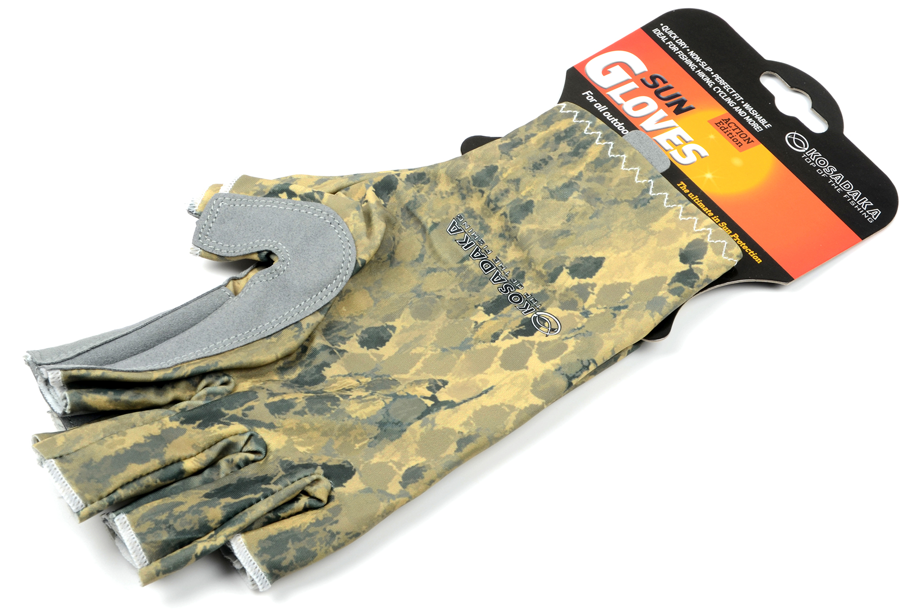 Перчатки Kosadaka эласт. без пальцев Sun Gloves цвет Sand Snake, р-р L/XL