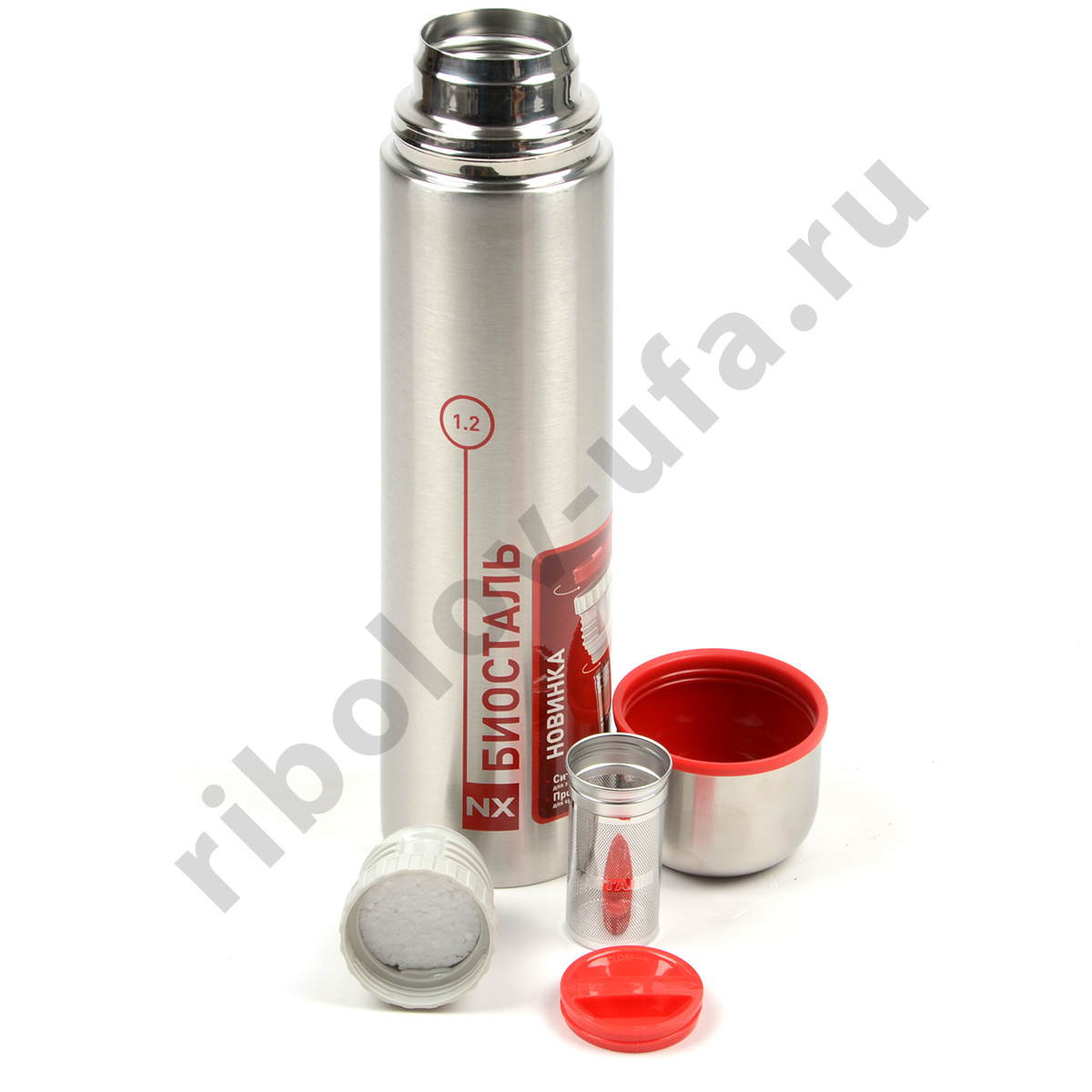 Термос Biostal узк. горло пробка с ситечком 1.2л (NX-1200Z)