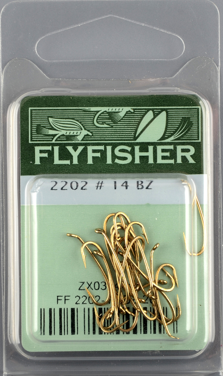 Крючки Flyfisher 2202 #14 BZ