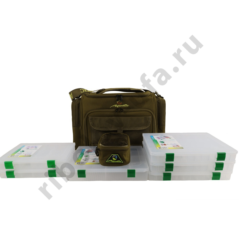 Сумка Aquatic рыболовная с коробками СК-1-36 (36л, FisherBox)