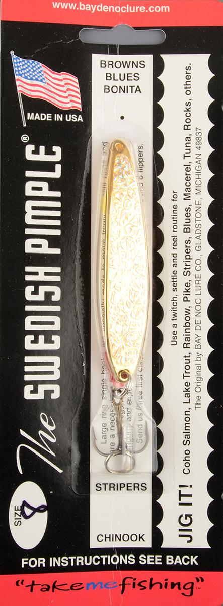 Блесна Swedish Pimple Ice №8 Gold Ice