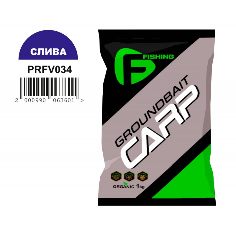 Прикормка F-Fishing Carp 1кг Слива