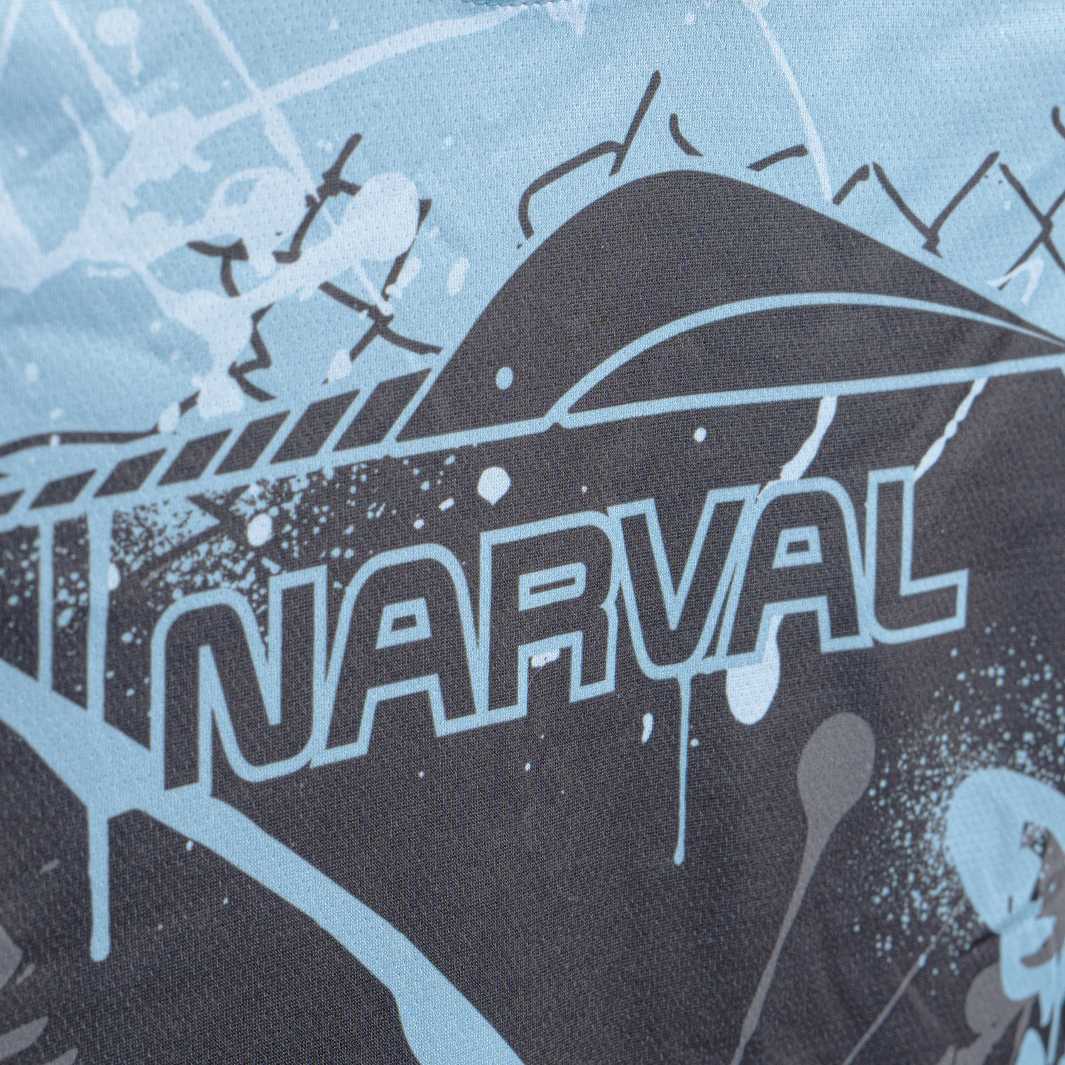 Лонгслив с капюшоном Volga Baits Narval Street Art Graphite р52