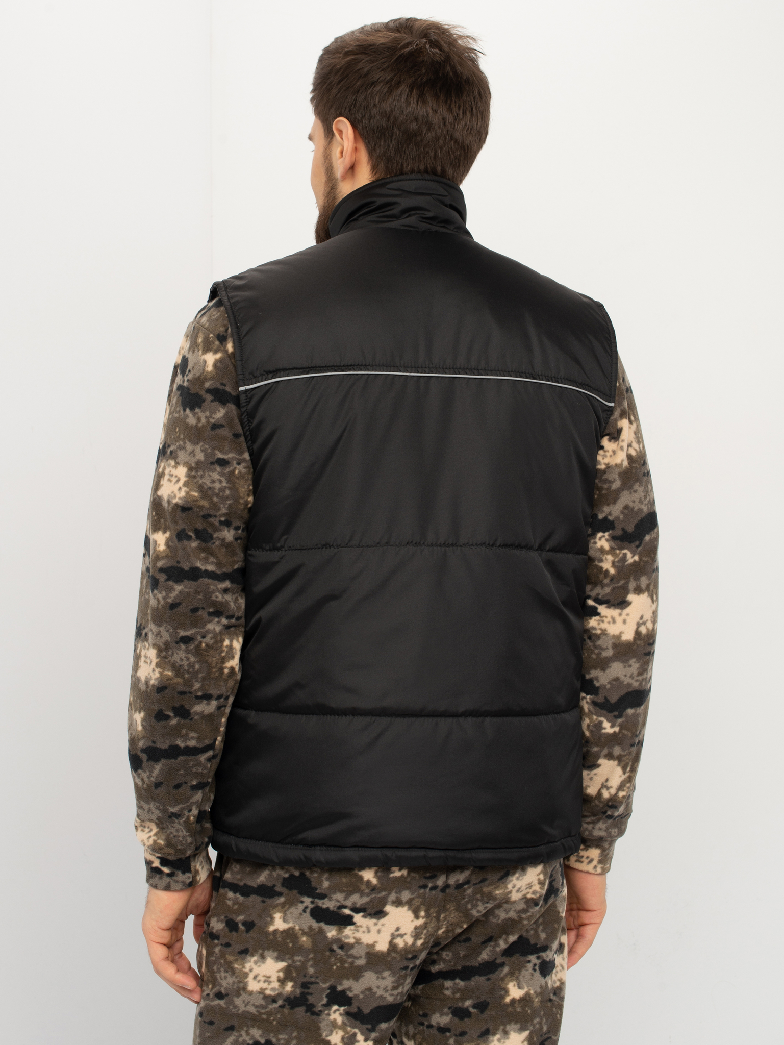 Жилет утепленный Huntsman Беркут цв. Черный ткань Jordon р. 52-54, рост 182