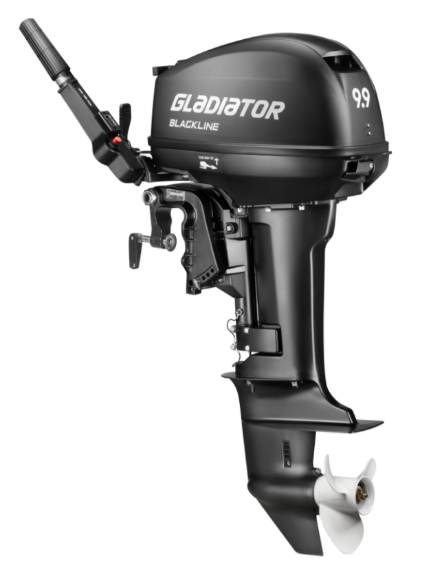 Лодочный мотор 2-х тактный Gladiator G9.9FHS New BlackLine