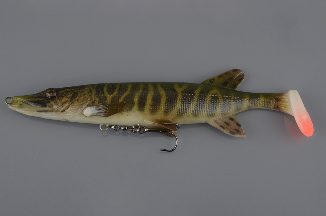 Силиконовая приманка Savage Gear 4D Pike Shad 20 65гр 01-Striped Pike 61786