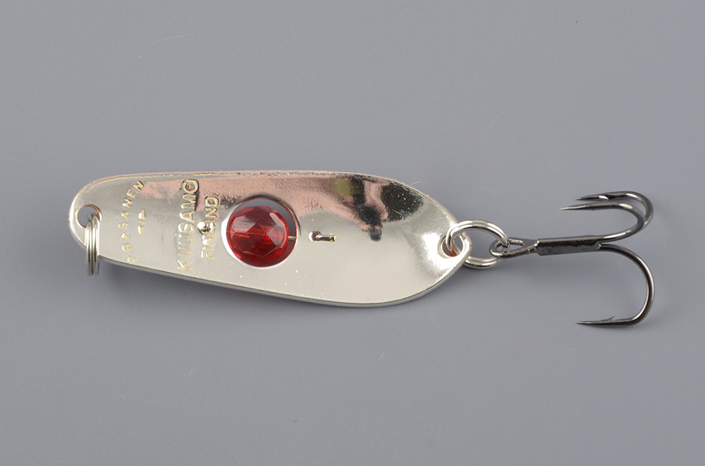 Блесна колеб. Kuusamo Rasanen 50/11 (бусинка) BL/R/S-S