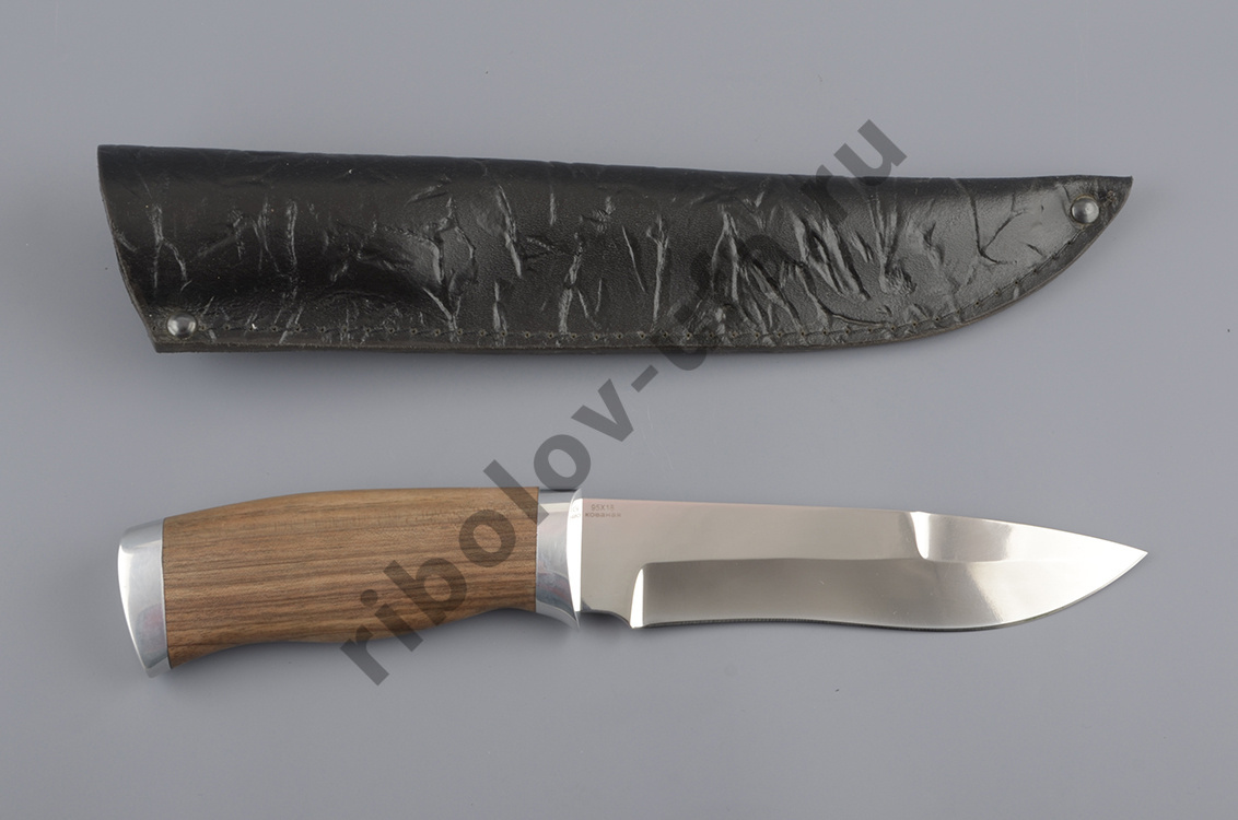 Нож туристический НР-24 кованая нерж.сталь, 95х18, орех (ручная работа)