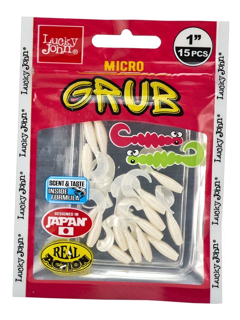 Силиконовая приманка Lucky John Pro Series Micro Grub 1.0in 2.5см /026