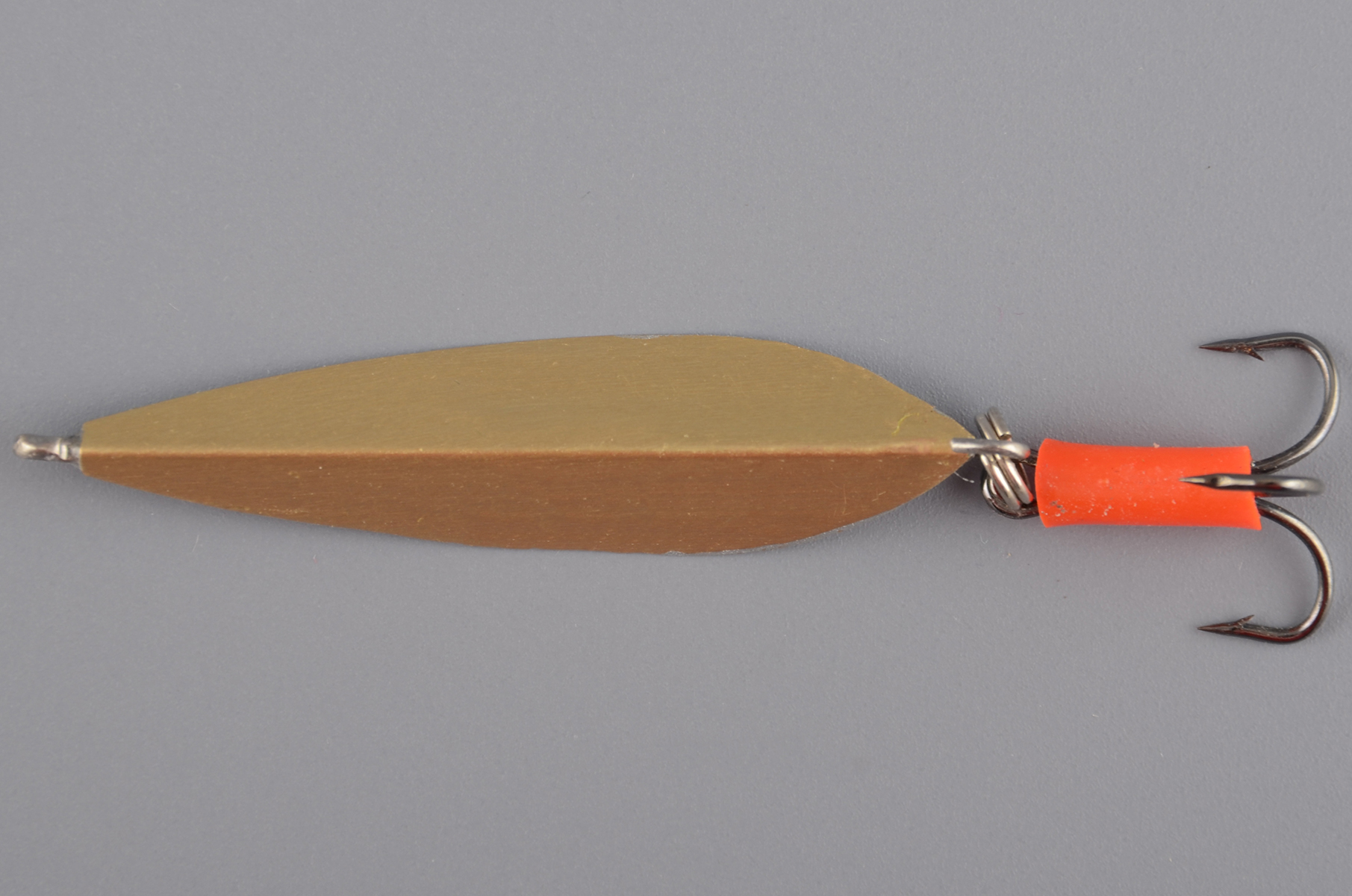 Блесна Курганская №02 с тройником, 35мм цв. золото