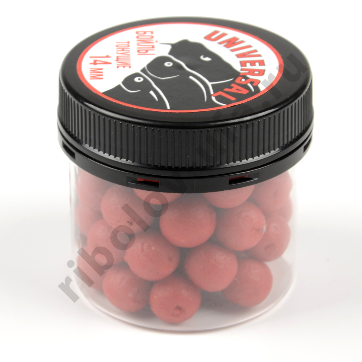 Бойлы Universal не оснащ. d.14, 70гр. тонущие клубника