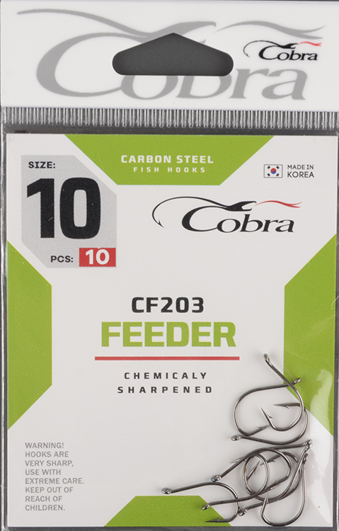 Одинарные крючки Cobra Feeder Specialist сер.CF203 разм.010
