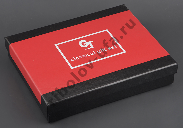 Набор фляжка (кожа) 240мл + 4 стопки + воронка А07 Helios