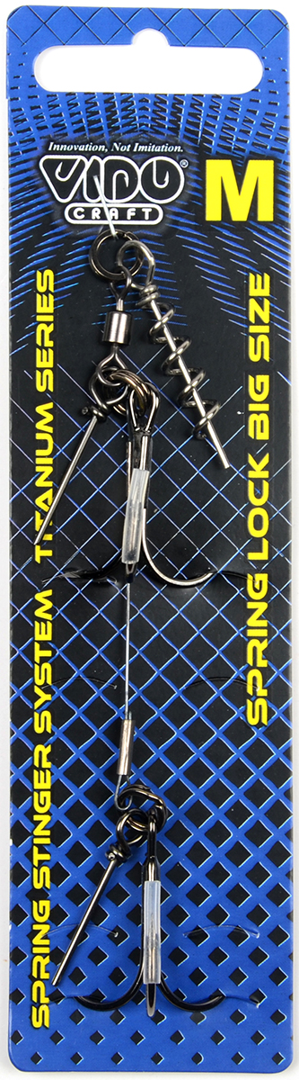 Оснастка стингер Vido со спиралью титановая Spring Lock Big Size, размер M