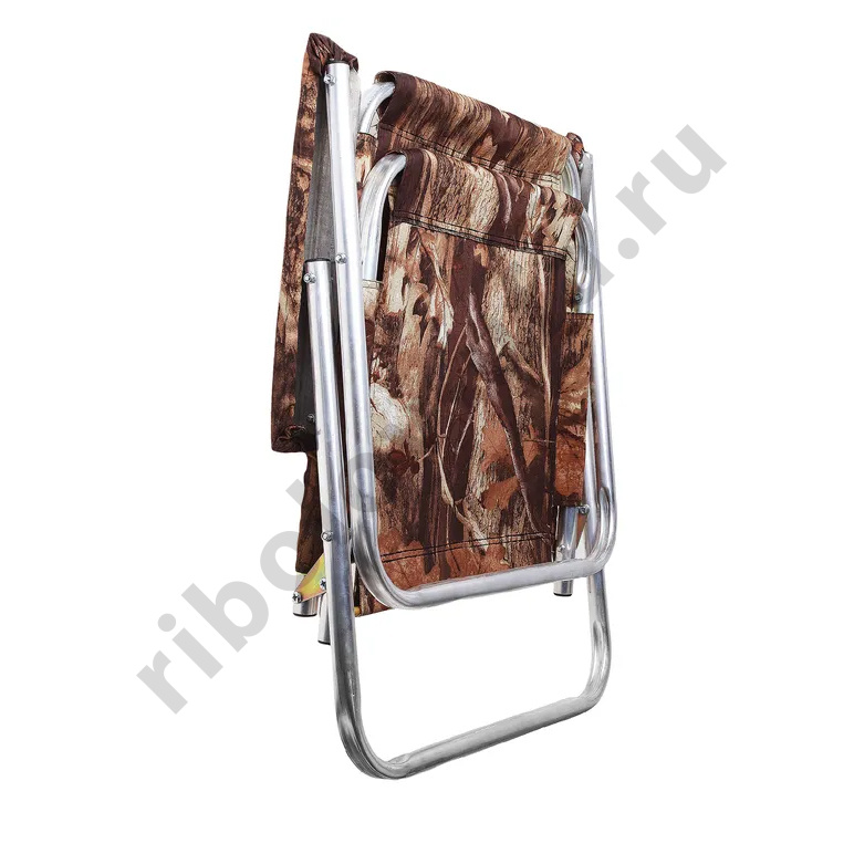 Кресло-шезлонг №5 Медведь алюмин. с регулируемой спинкой (3 положения) вес 3кг.макс.нагрузк 110кг