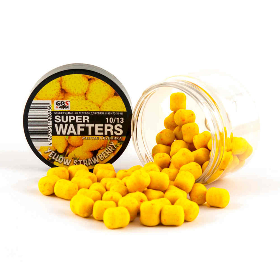 Вафтерсы (wafters) GBS нейтральной плавучести 10x13мм Желтая Клубника