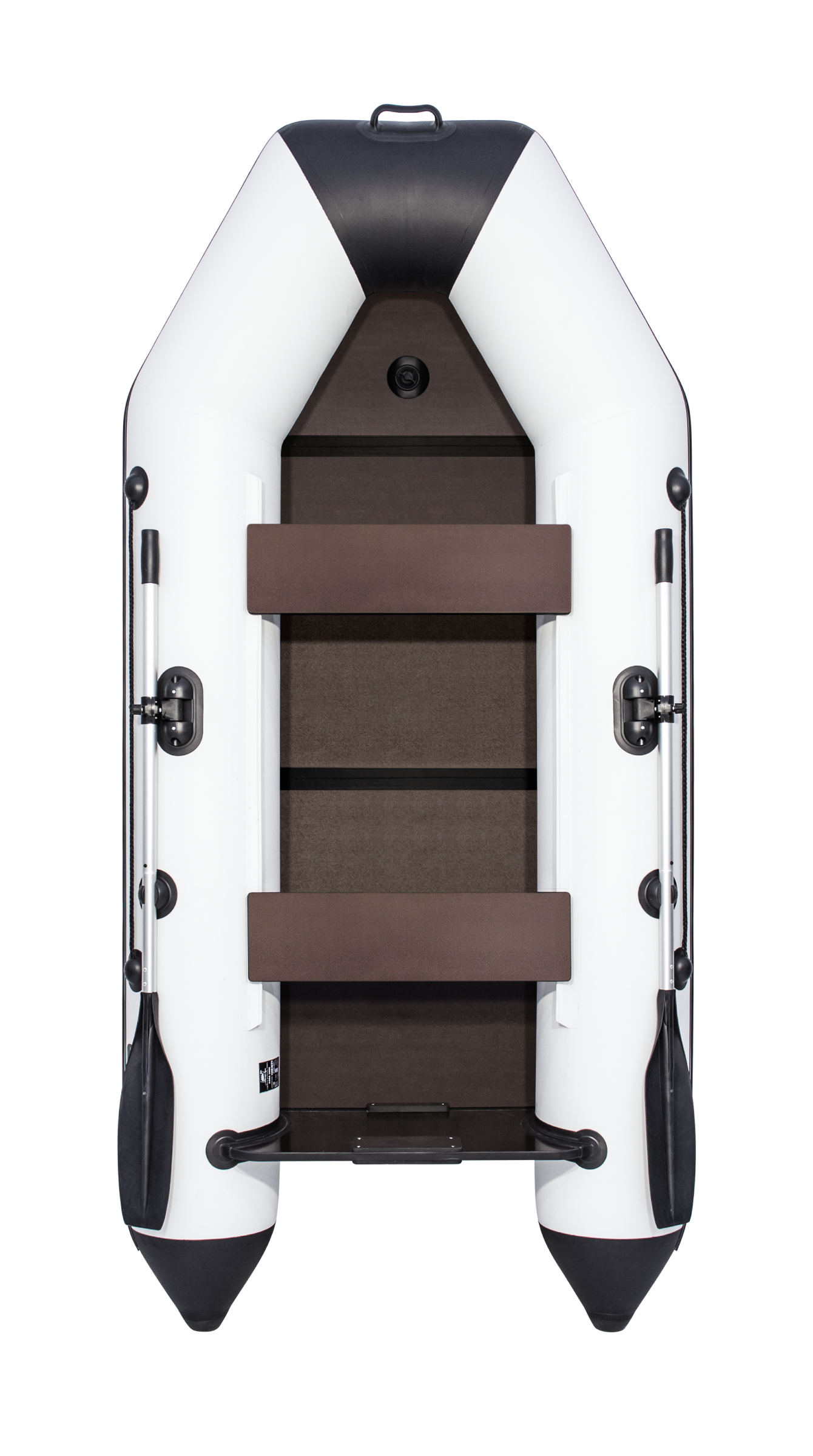 Лодка Аква 2800 Слань-книжка Киль светло-серый/черный 