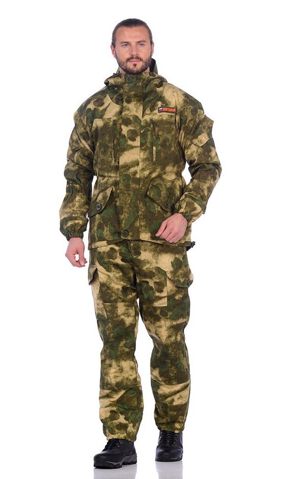 Костюм демисезон. Huntsman Горка-5 цв. Малахит ткань Смесовая Рип-Стоп р. 56-58 рост 170-176