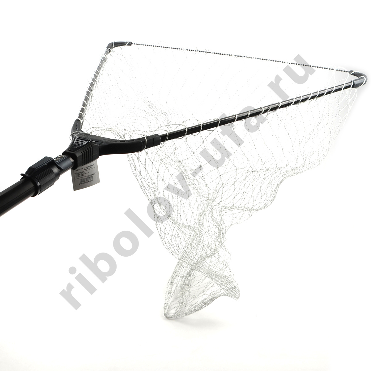 Подсачек Grfish телескоп. Delux,  2,1м, 70х70см, тен. корд, ячейка 30мм