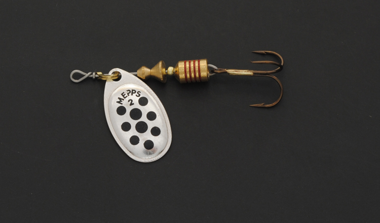 Блесна Mepps Aglia Decoree № 1, серебро/черный (3.5 гр.)