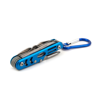 Мультитул Следопыт с карабином, 12 предметов на блистере PF-MT-03