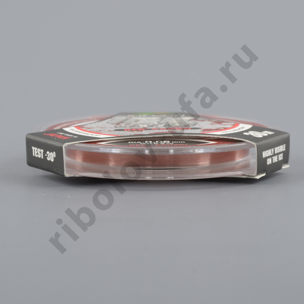 Леска Intech Ice Khaki 30м 0,148мм 1.9кг red-brown