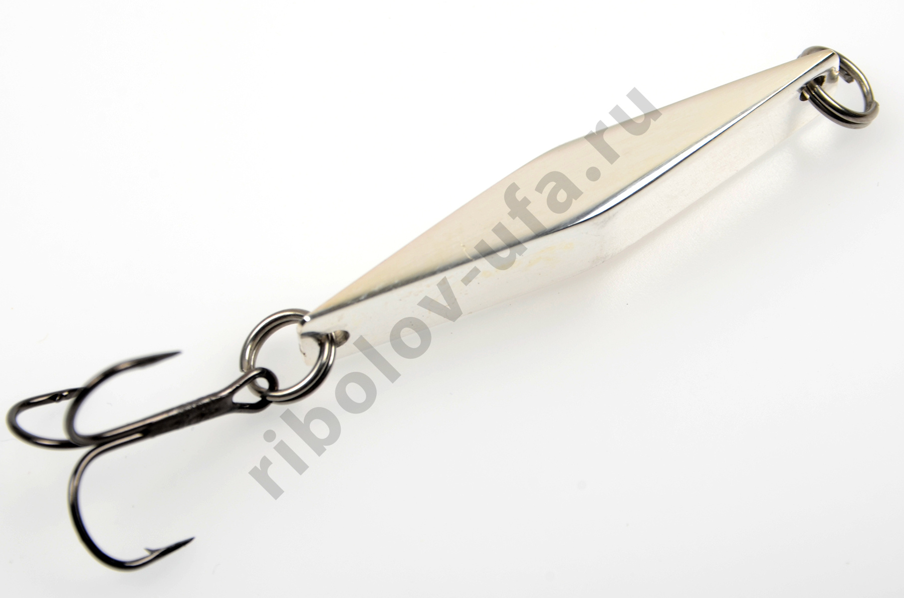 Блесна Русская блесна Стиллер (ромбик Ишутина) 32гр - 01 серебрение