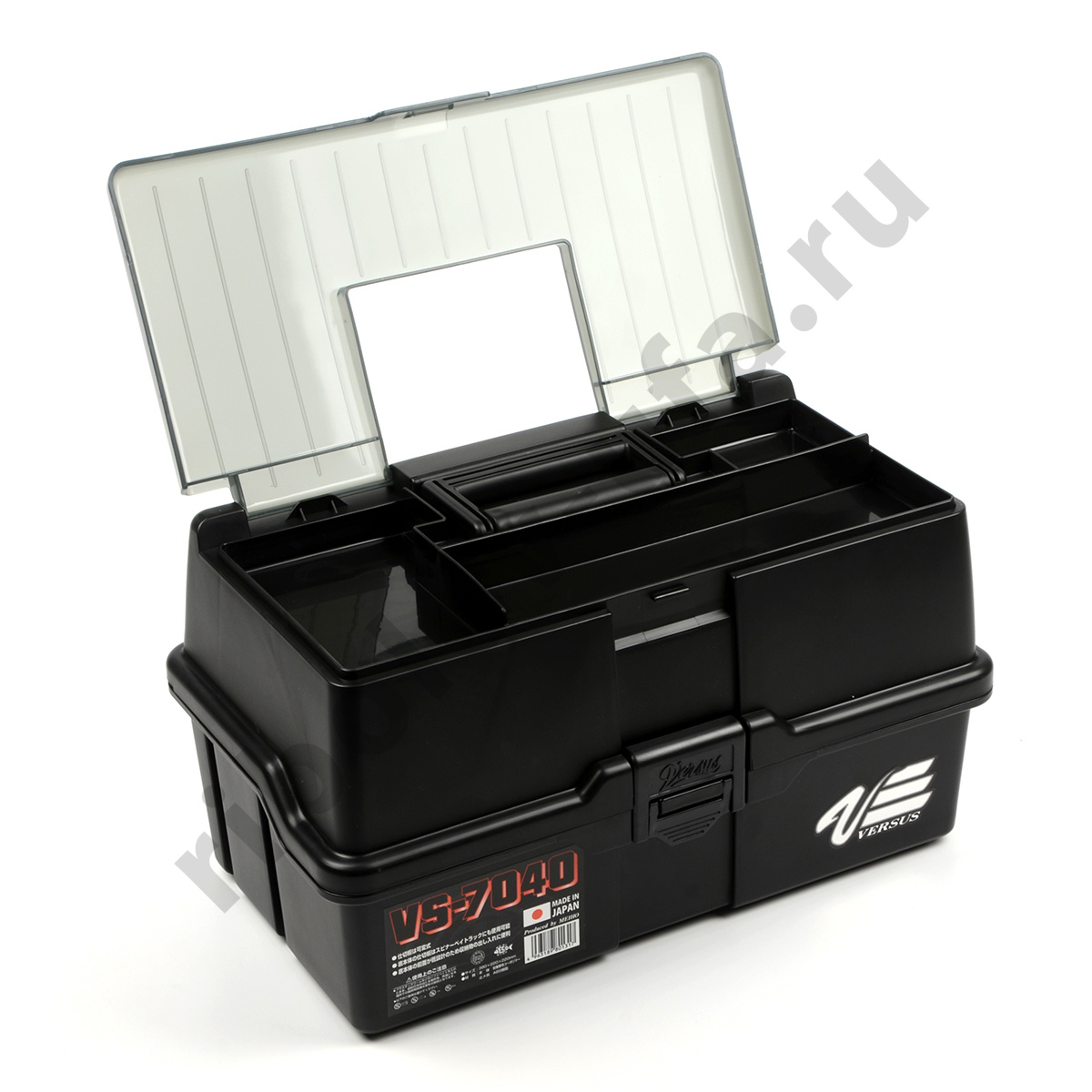 Ящик рыболовный Meiho Versus (390*220*220), черный (VS-7040-BL)