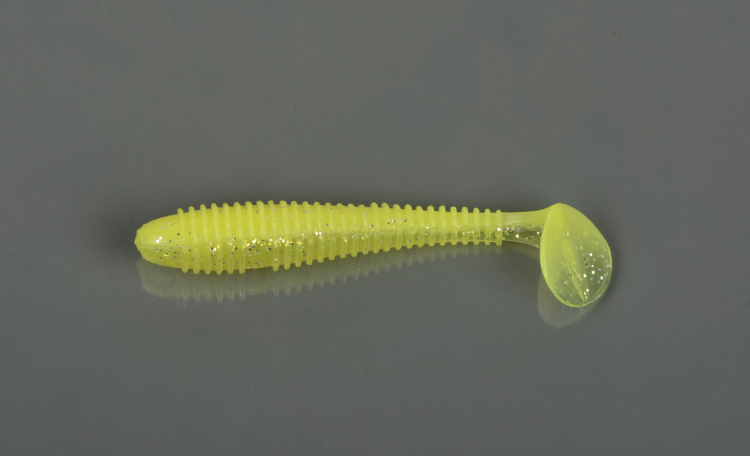Силиконовая приманка Allvega Fat Bonito 7см  2,5гр. (6 шт) цвет lemon back silver flake