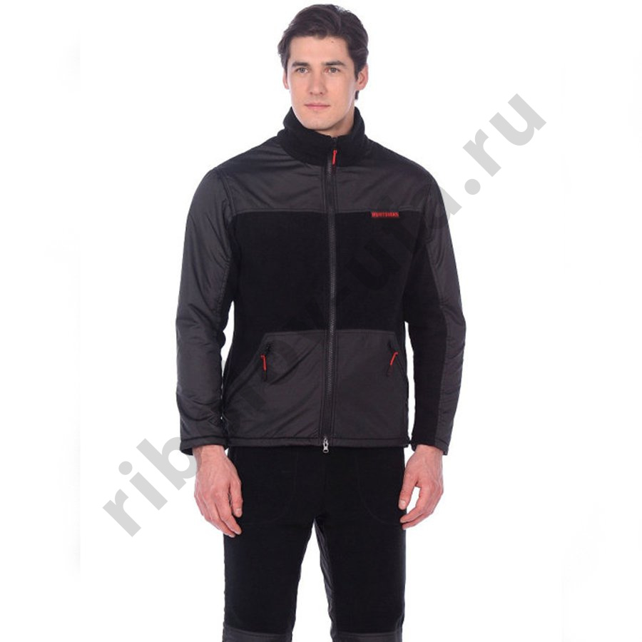 Костюм демис. Huntsman Пикник-Люкс цв. Черный тк. Флис р. 48-50 рост 170-176