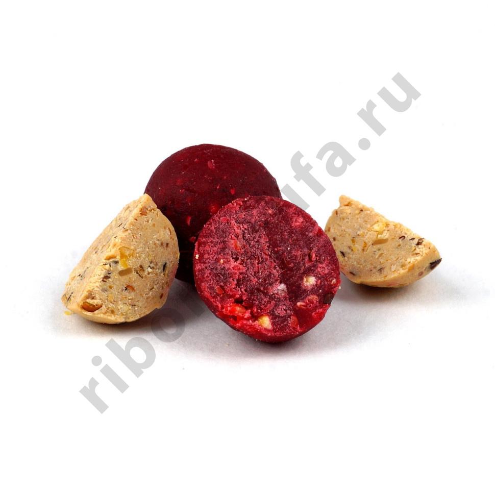 Бойлы GBS вареные прикормочные 20мм 3кг (пакет) Кальмар+Ягоды