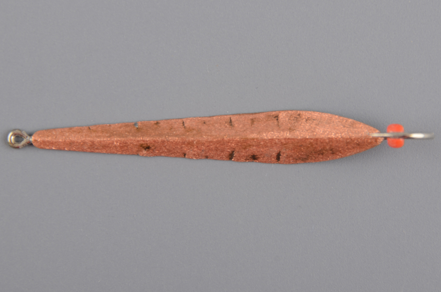 Блесна Курганская №30 с 1-м крючком, 35мм цв. медь