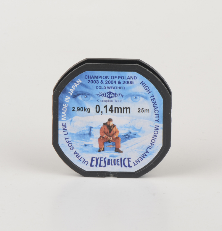 Леска Mikado Eyes Blue Ice 25м 0,08