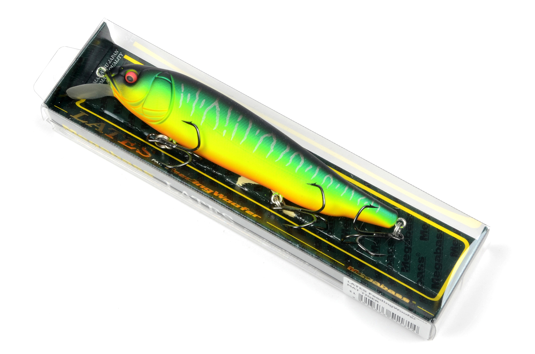 Воблер Megabass Lates Feeding Woofer 120 мм, 16.8 гр., 0.0-2.0 м (Mat Tiger)