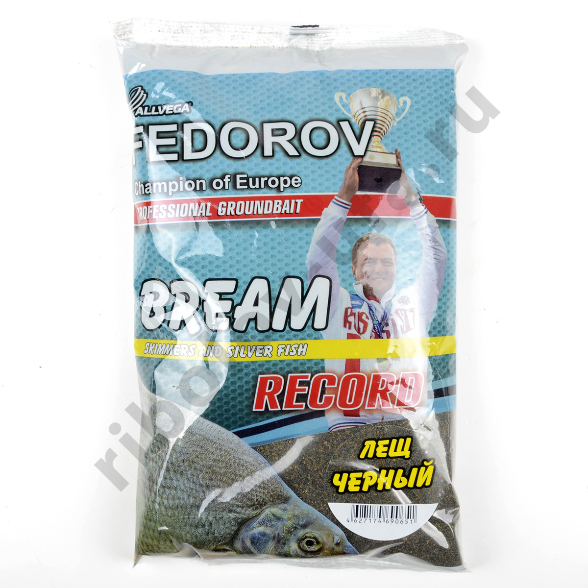 Прикормка Allvega Fedorov Record 1кг (лещ черный)