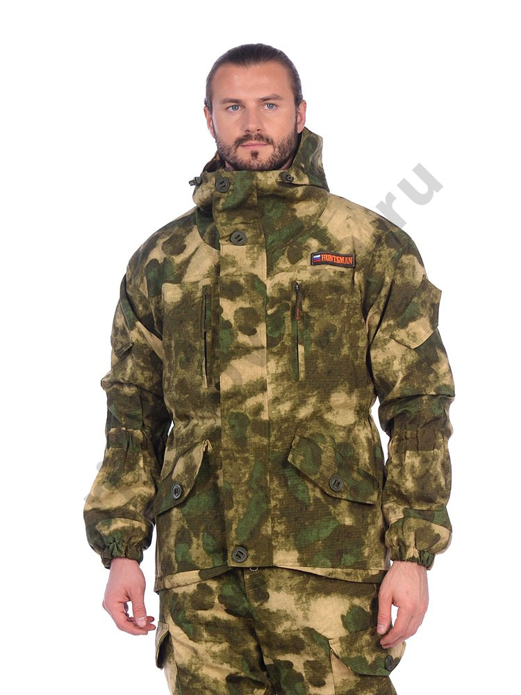 Костюм демисезон. Huntsman Горка-5 цв. Малахит ткань Смесовая Рип-Стоп р. 48-50 рост 170-176