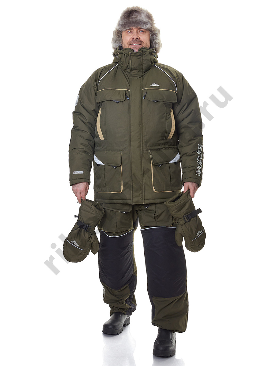 Костюм зимний Novatex Камчатка Магма цв.Хаки р. 56-58 рост 182-188