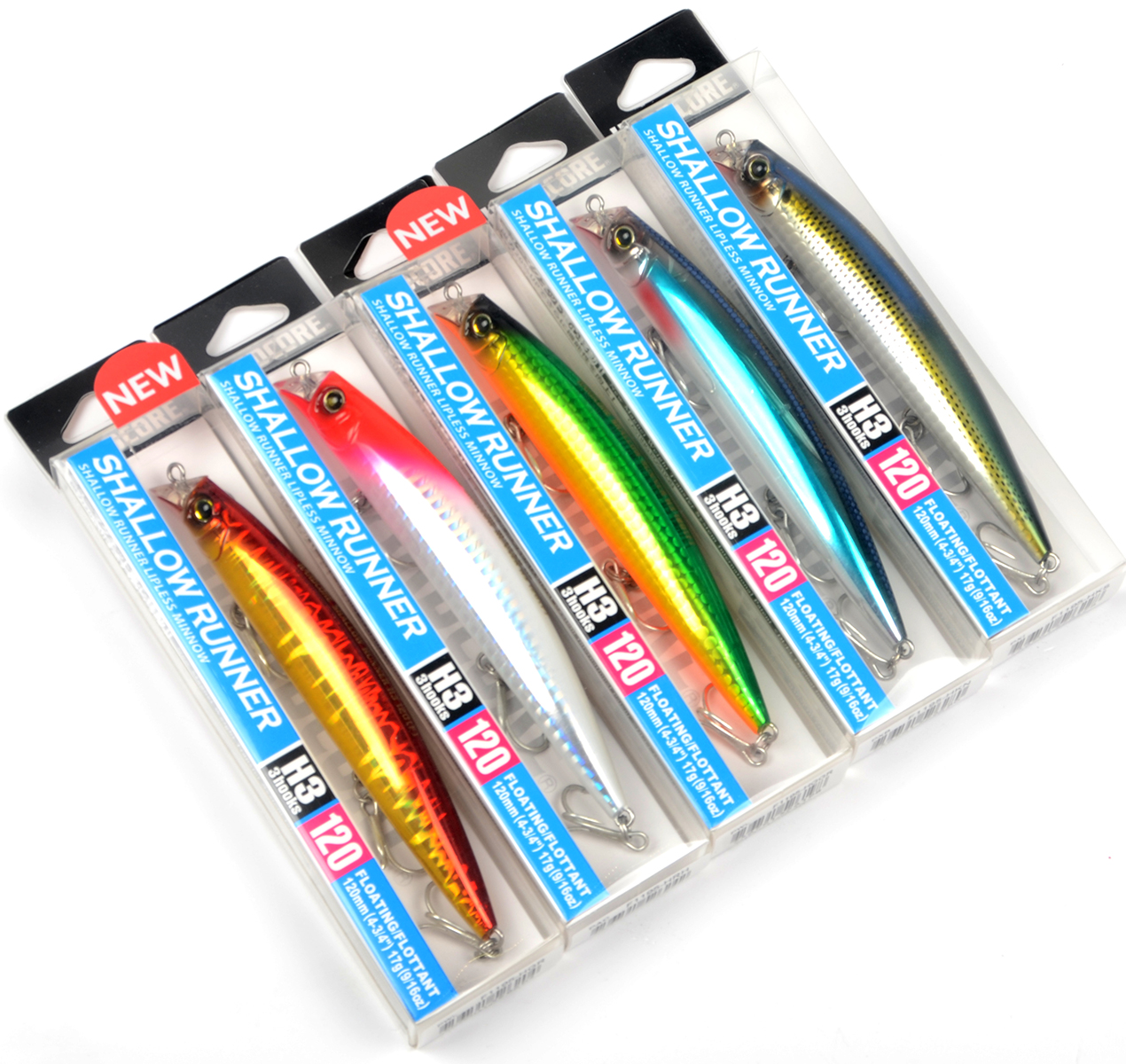 Вoблер Yo-Zuri F1195 - Hardcore Shallow Runner H3 120мм, 17гр, 0,1-0,6м цв. HKS