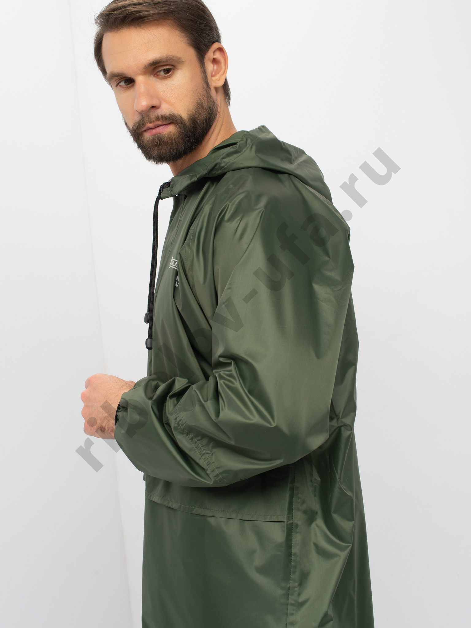 Плащ Huntsman ВВЗ цв. Зеленый Ткань Таффета PVC 20000мм р.44-46, рост 170