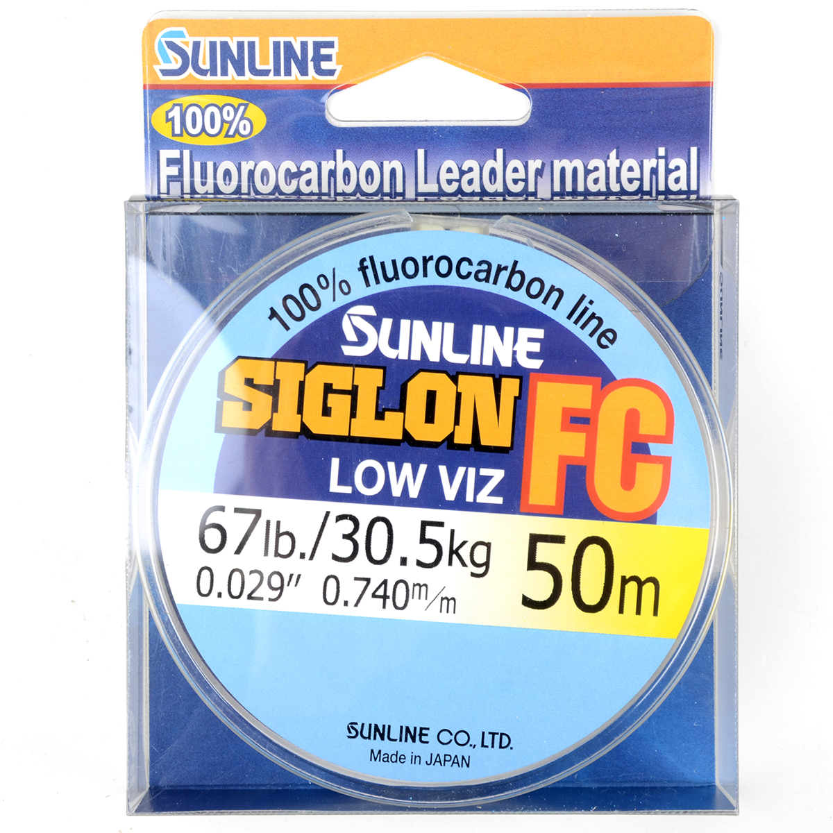 Леска флюорокарбон Sunline FC Siglon, Clear, 50 м, 0.160 мм 1.8кг 4lb #0.8