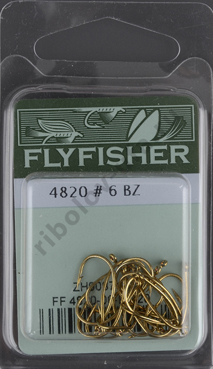 Крючки Flyfisher 4820 #6 BZ